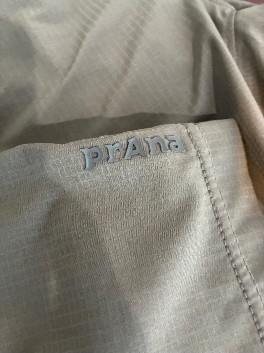 Prana Men's Medium Heiro Lined Shorts Performance Lightweight Gray Check Pull On - Picture 7 of 7